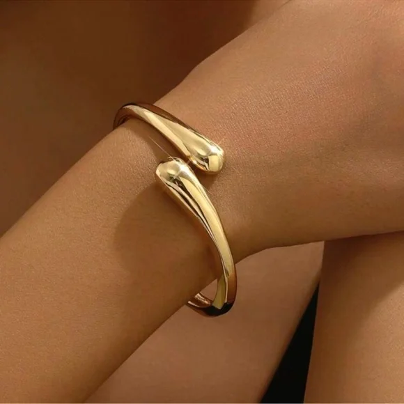 1pc Multicolor Symmetrical Double Droplet Shaped Fashion Bracelet, Sweet&Elegant - Picture 2 of 5